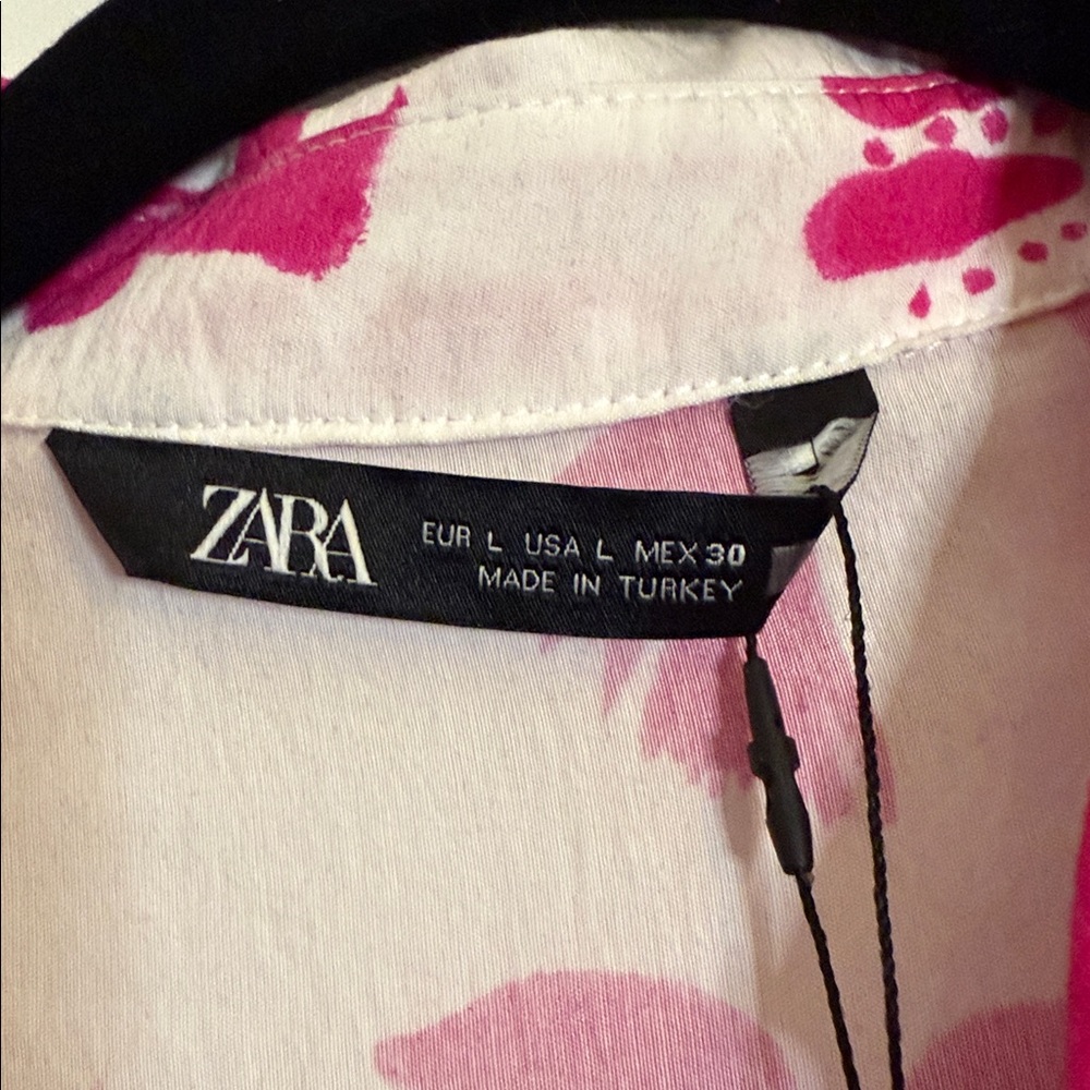 Zara Floral Button Down Shirt Dress - Picture 7 of 8